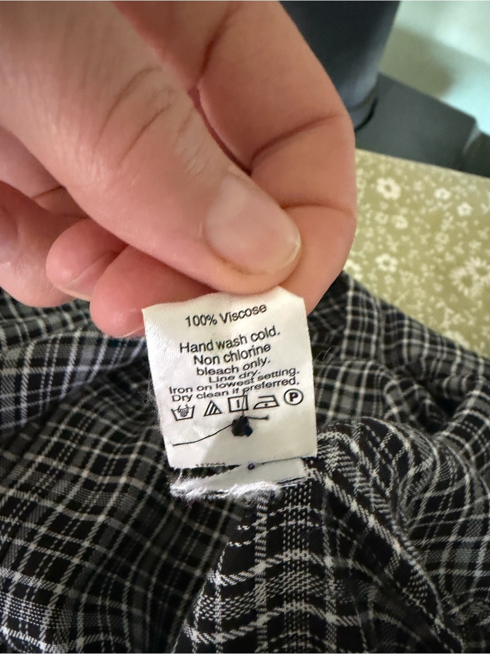 Madewell Black White Plaid Flannel Shirt Dress Size XL - Picture 7 of 7